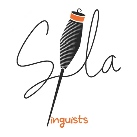 Logo von SILA Linguists in einem weißen Kreis